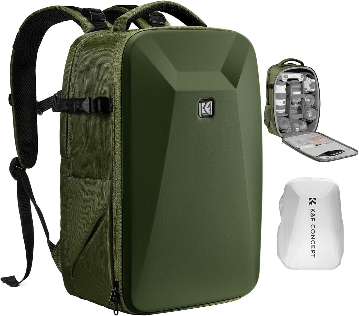 K&F Backpack 22L Nature Wander 10 (Green) - Snapshot Kenya